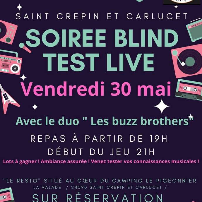 Soirée Blind Test live