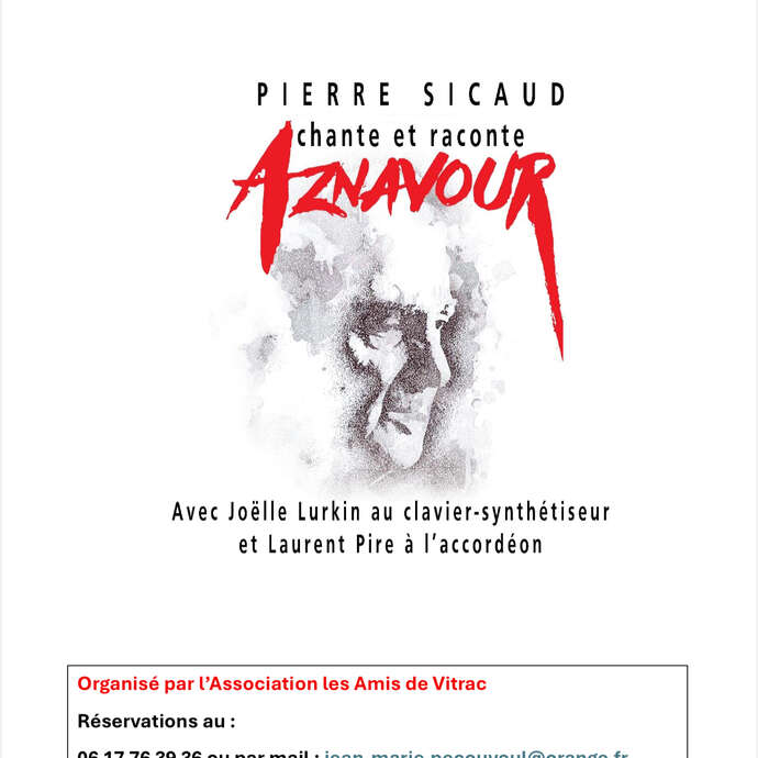 Pierre Sicaud chante et raconte Aznavour