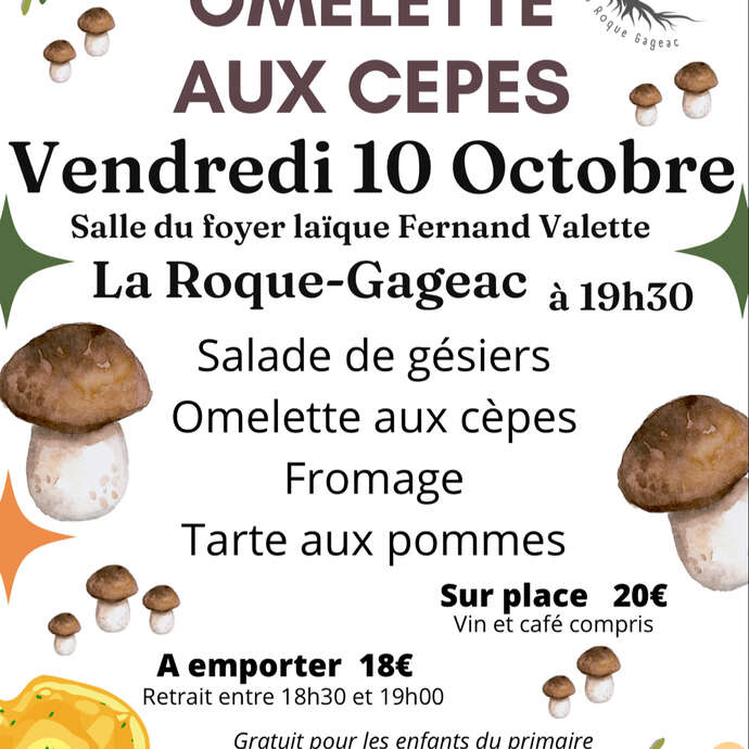 Omellete aux cèpes