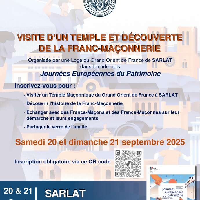 Journées du Patrimoine : Visite du temple maçonnique de Sarlat