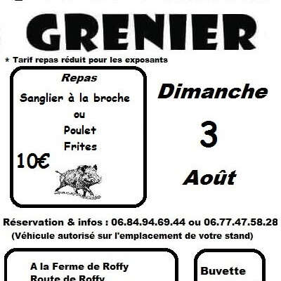 Vide-greniers et Repas à Sainte-Nathalène