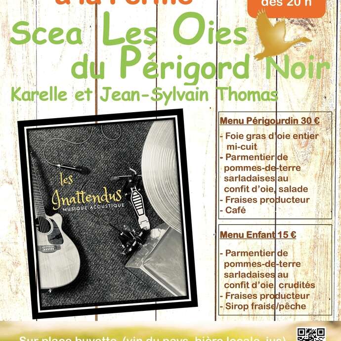 Repas-Concert à la ferme Scea Les Oies du Périgord Noir