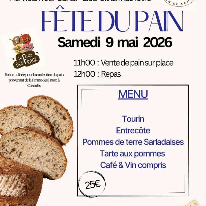 Fête du pain à Saint Julien de Lampon