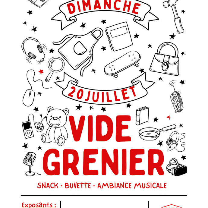 Vide grenier au stade de Saint Geniès