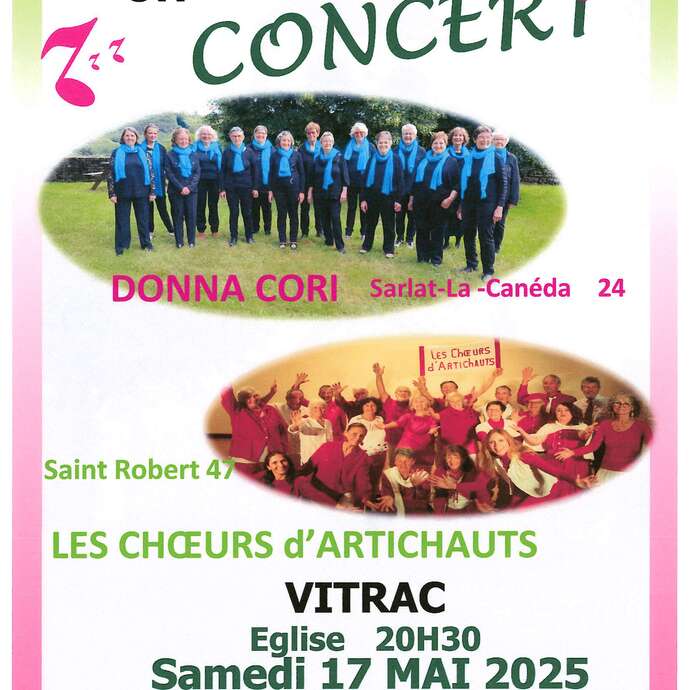 2 Chorales en concert : Donna Cori & Les Choeurs d'Artichauts