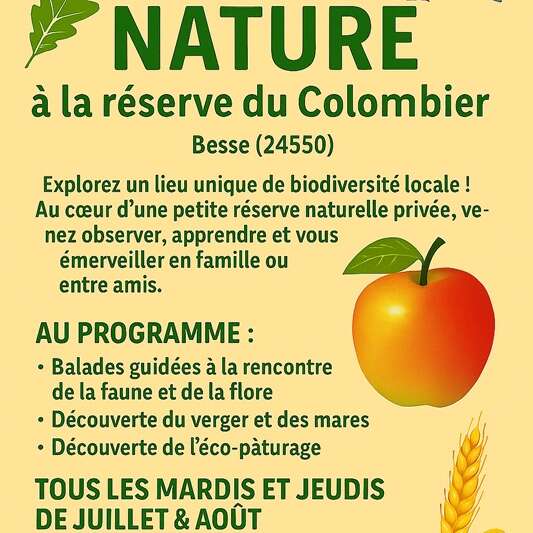 Sortie Nature à la réserve du Colombier à Besse