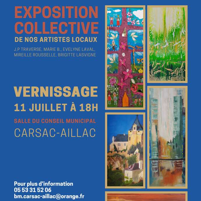 Exposition collective des artistes locaux