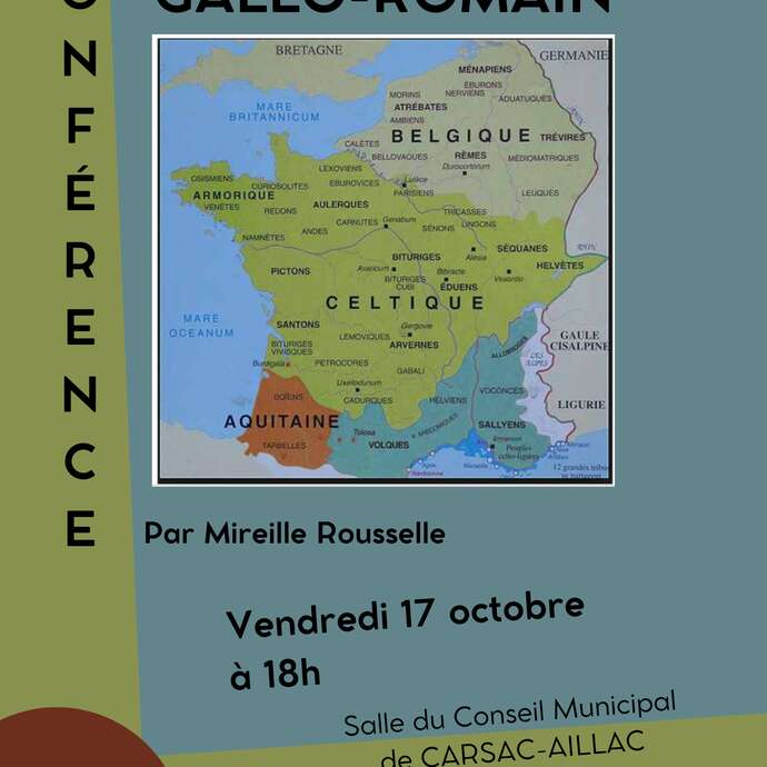 Conférence"Carsac gallo-romain" par Mireille Rousselle  [CARSAC]