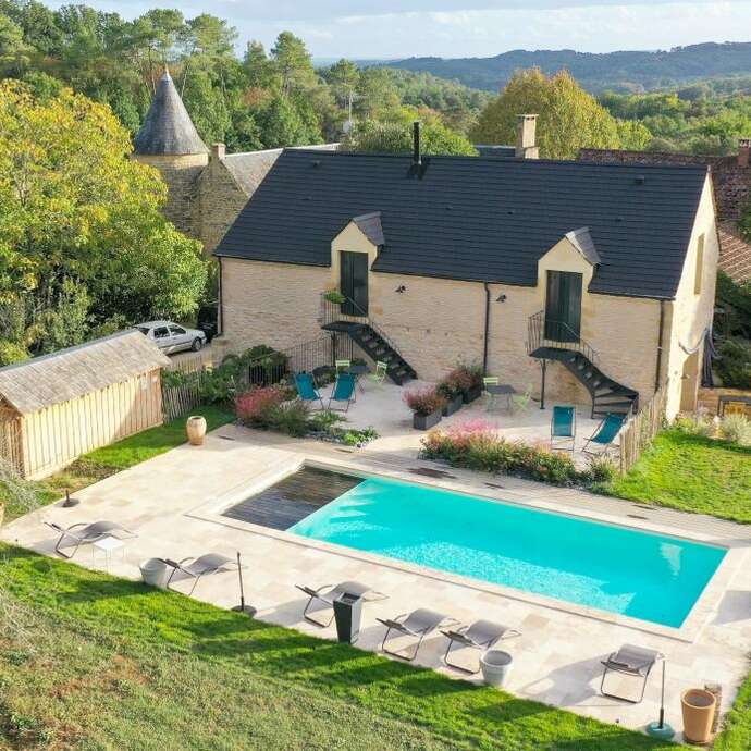 Les Charmes de Vaurizeaud piscine chauffée Sarlat