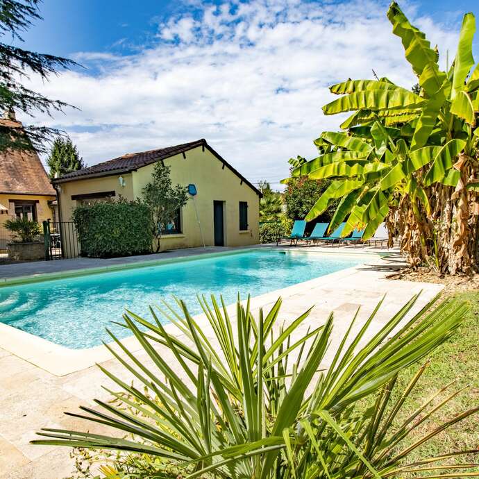 La Trappe avec sa piscine privée à Sarlat