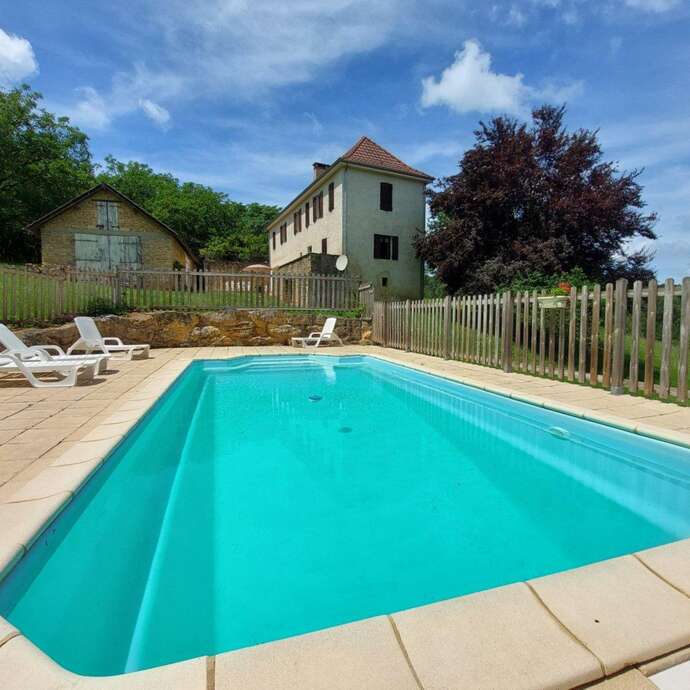 Le Grenouillet avec piscine privée proche Sarlat
