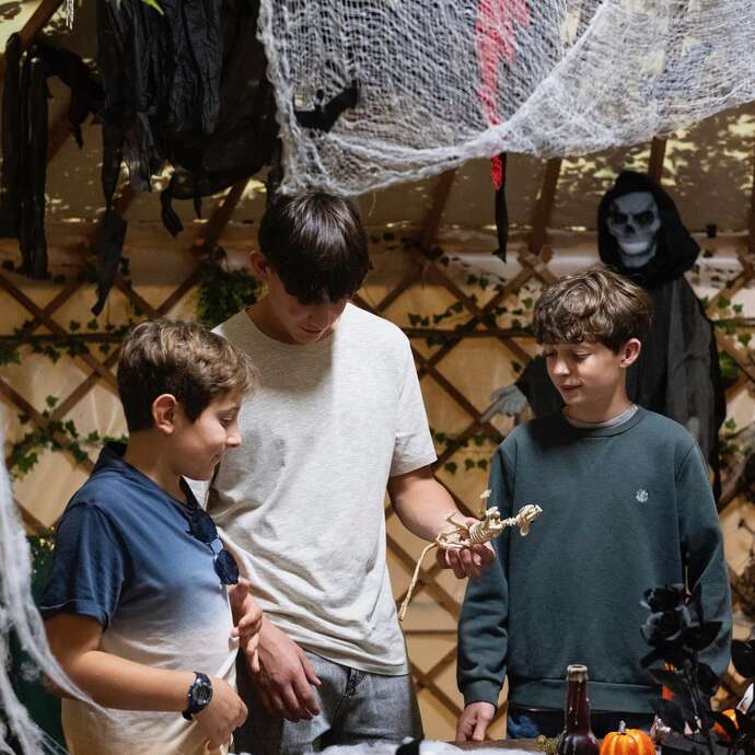 Halloween au parc aux dinosaures