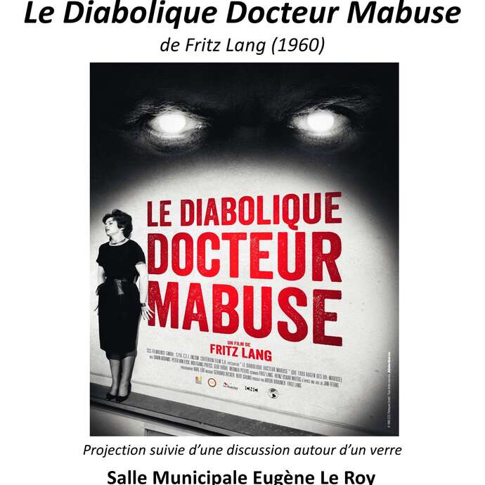 Ciné Club "Le diabolique Docteur Mabuse" (en V.O sous titrée)