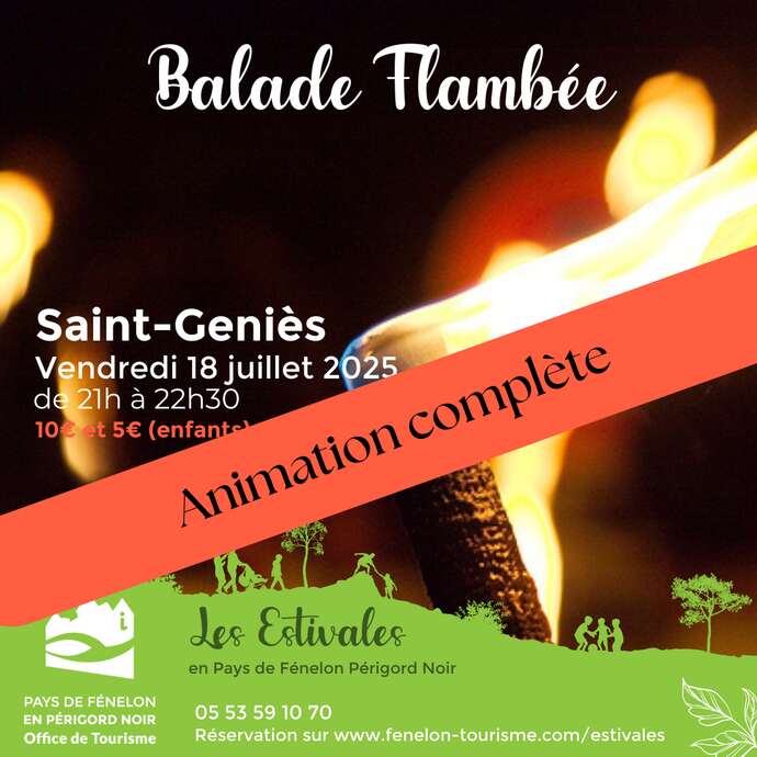 LES ESTIVALES : Balade Flambée à Saint-Geniès