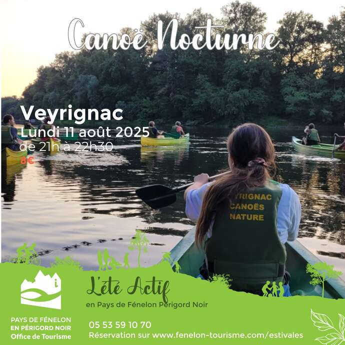 ÉTÉ ACTIF : Canoë Nocturne à Veyrignac