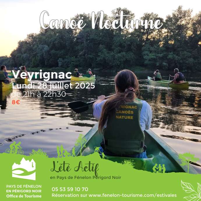 ÉTÉ ACTIF : Canoë Nocturne à Veyrignac