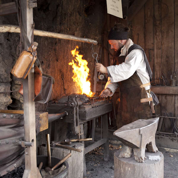Château de Castelnaud - Démonstration de forge