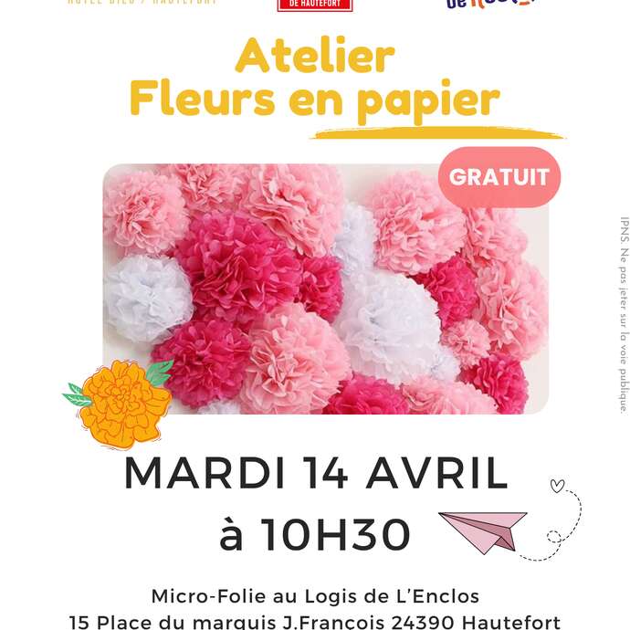 Atelier fleurs en papier