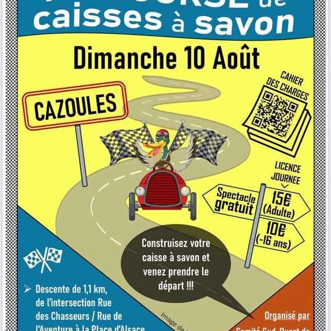 1ère course de caisses à savon - Cazoulès