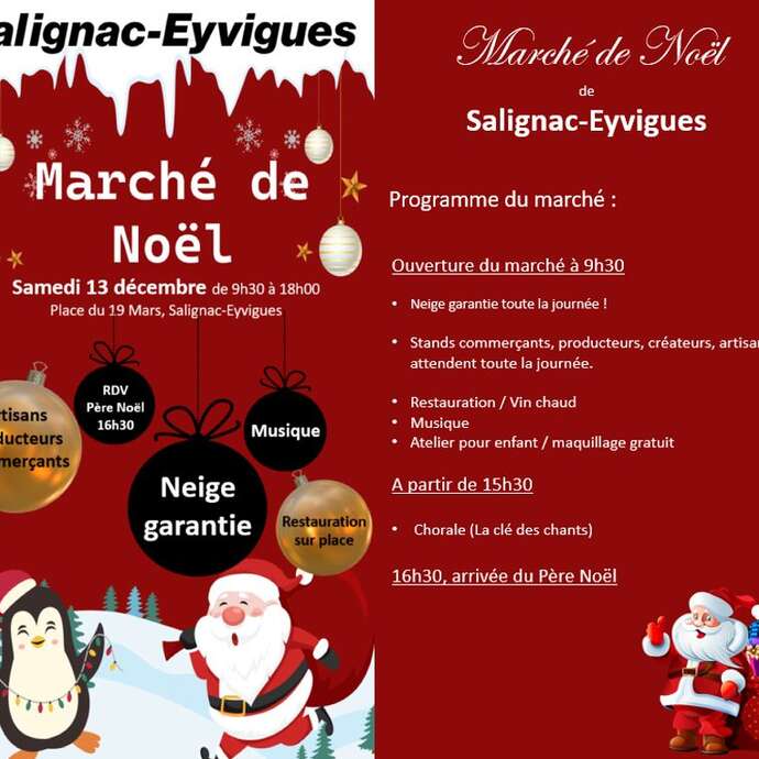 Marché de Noël Salignac-Eyvigues