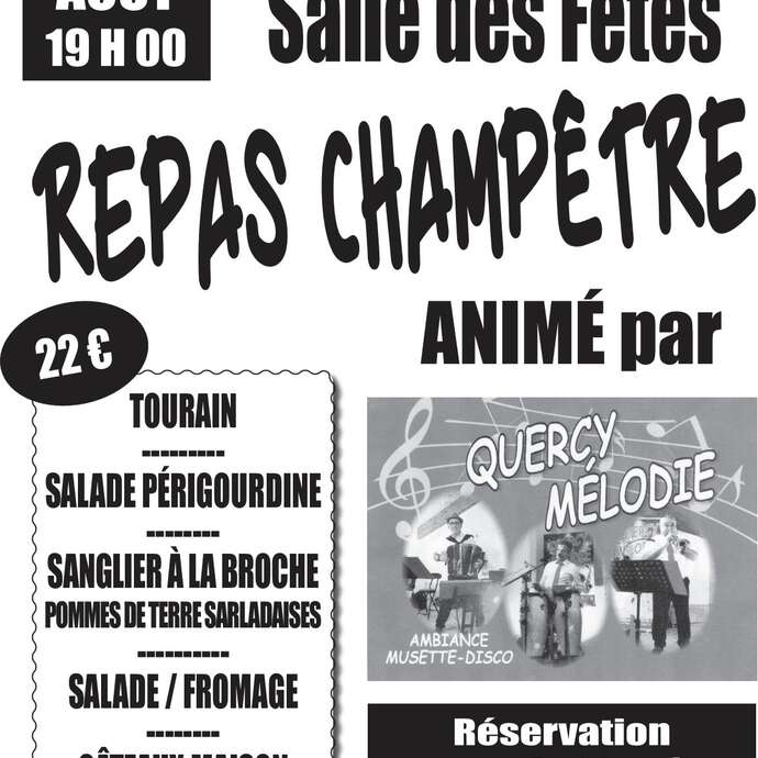 Repas champêtre Sainte Mondane