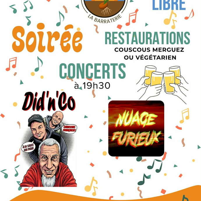 Soirée de La Barraterie (concerts du 4 avril)