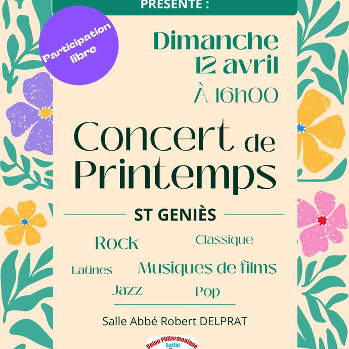 Concert de Printemps à Saint Geniès