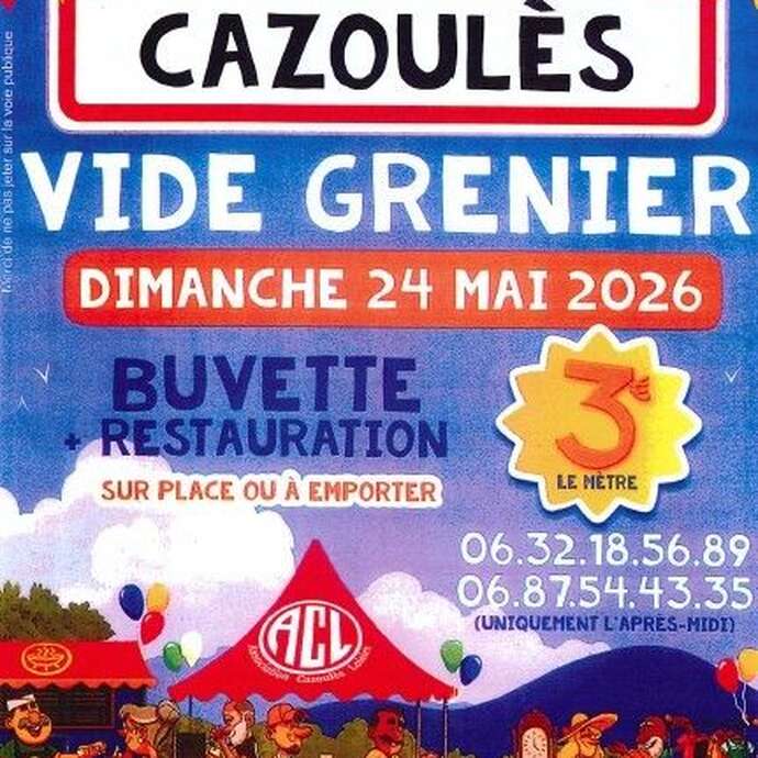 Vide-grenier à Cazoulès