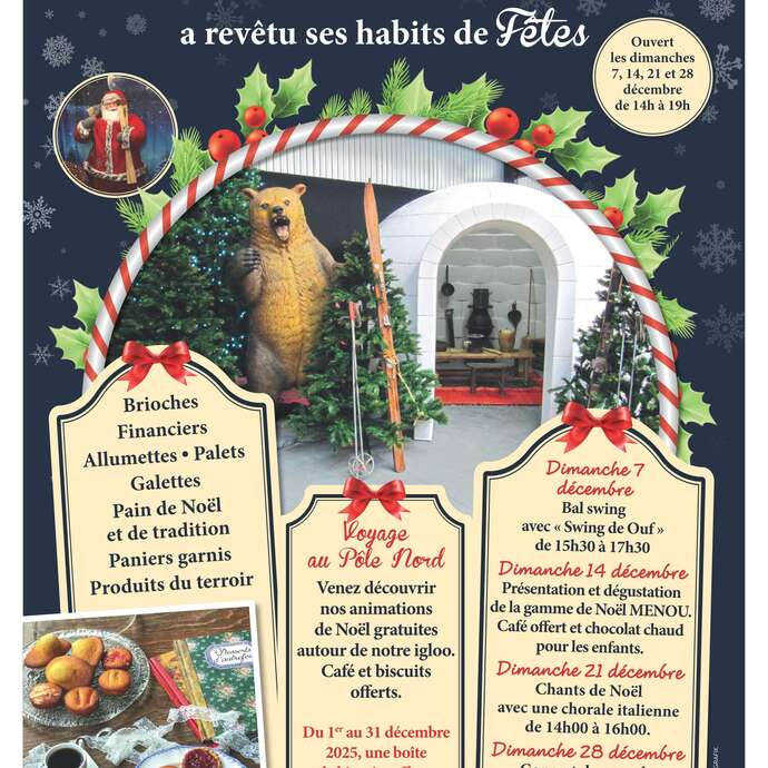 Animations de Noël à la biscuiterie Menou : chants de Noël