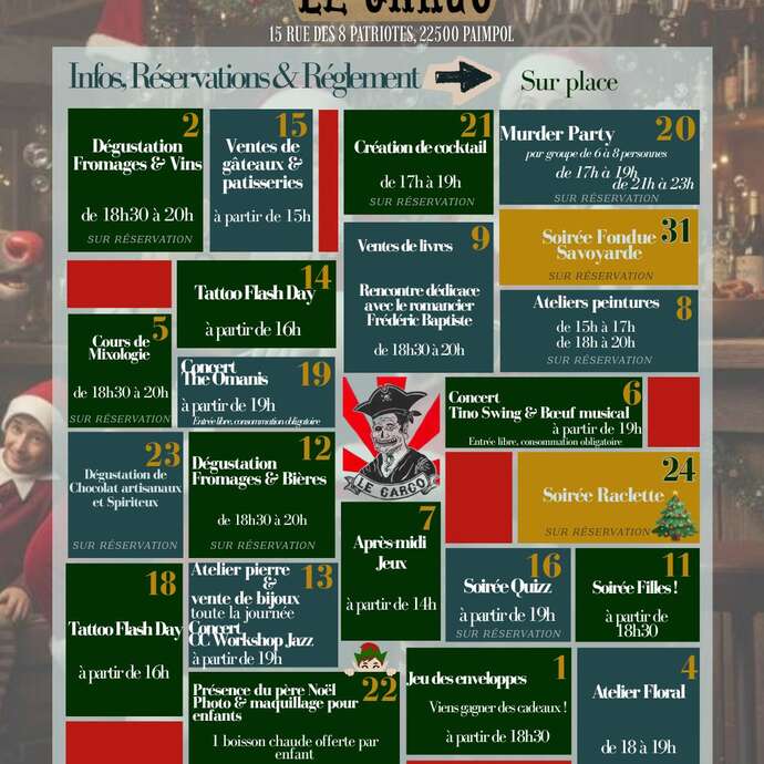 Animations de Noël au Cargo