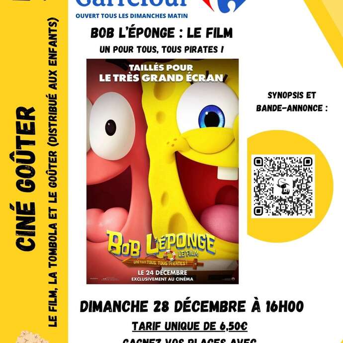 Ciné goûter : Bob l'éponge