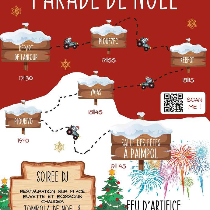 Feu d'artifice de Noël