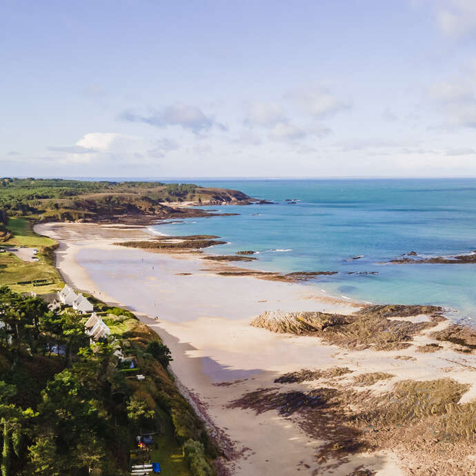 Plage sauvage de Lanruen