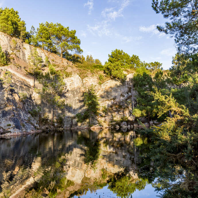 Anciennes carrières littorales - Lacs bleus