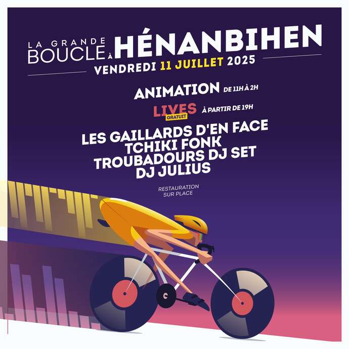 Animations à Hénanbihen - Passage du Tour de France