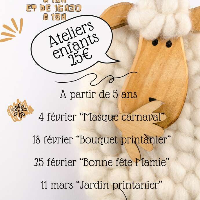 Ateliers enfants inflorescence