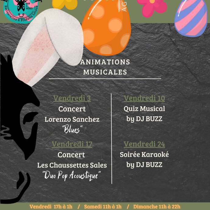 Quiz musical au Bourricot