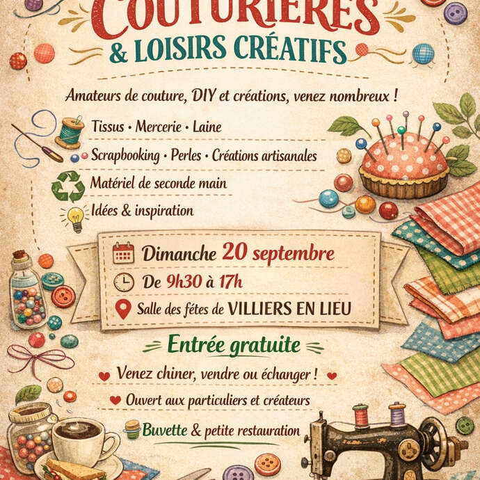 Puces couturières et loisirs créatifs