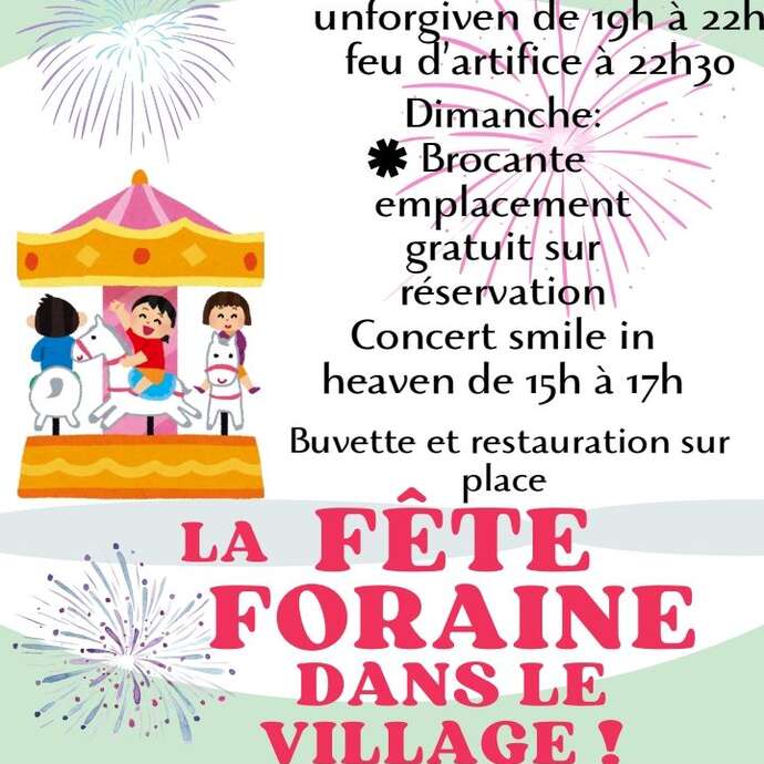 La fête foraine dans le village !