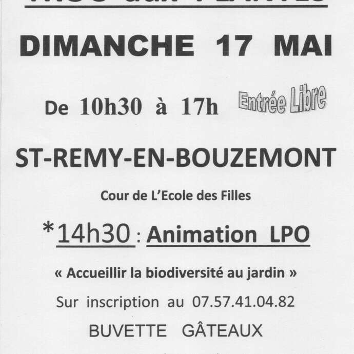 Troc aux plantes et animation LPO