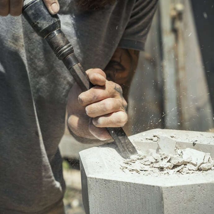 Atelier taille de pierre à l'ancienne