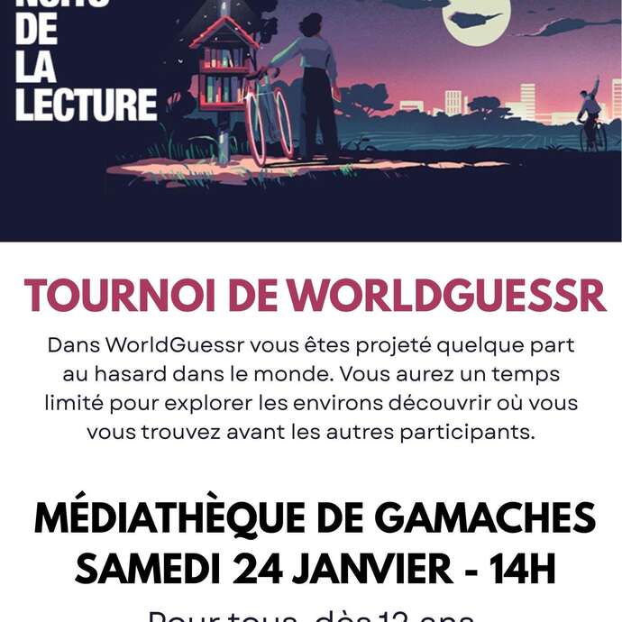 Nuits de la lecture : Tournoi  de WorldGuessr