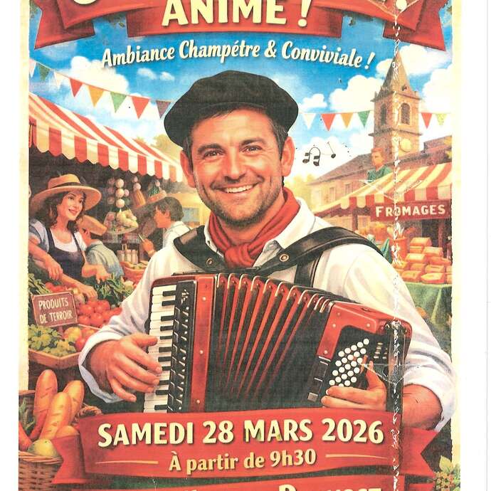 Grand marché animé