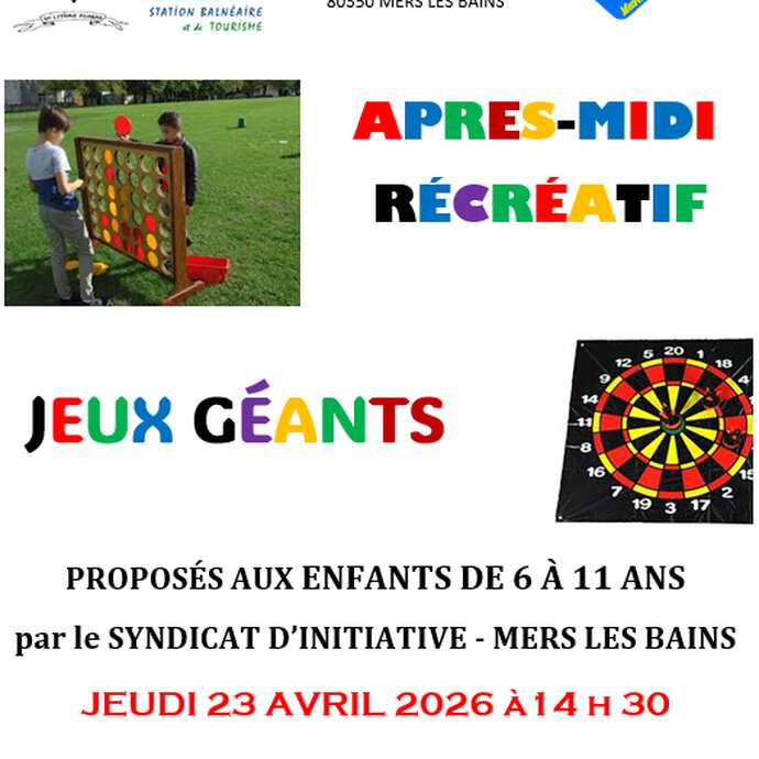 Après-midi récréatif - Jeux géants