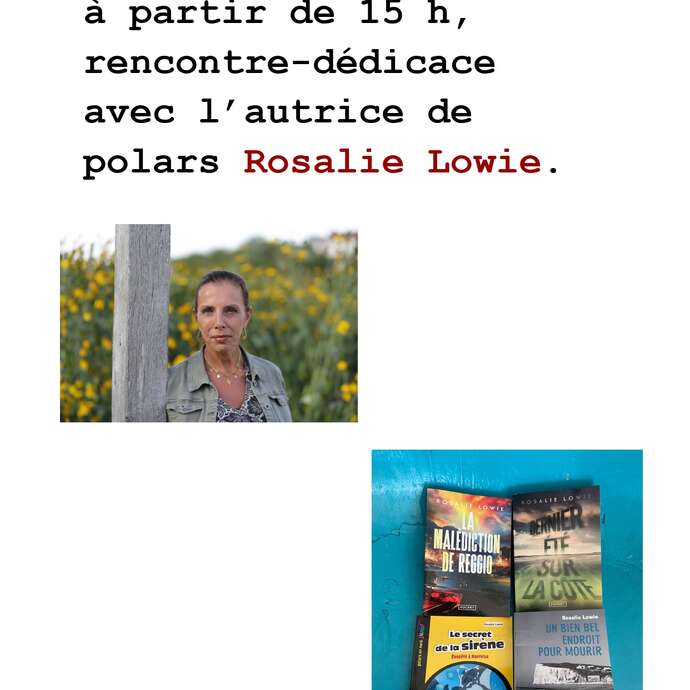 Rencontre-dédicace : Rosalie Lowie