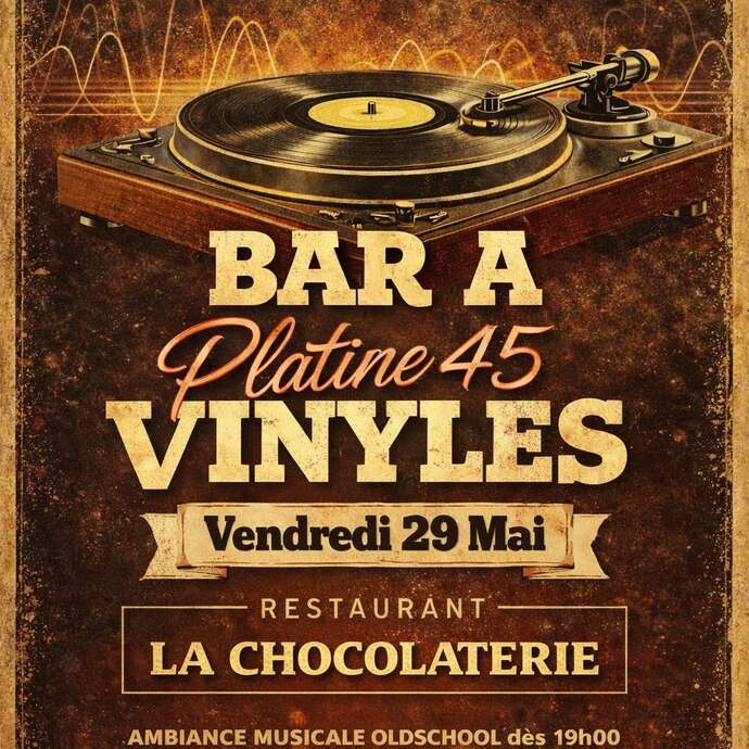 Bar à Vinyles Platines 45