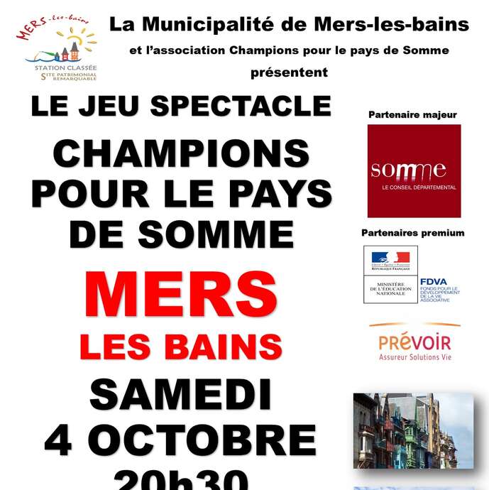 Jeu-spectacle "Champions pour le Pays de Somme"