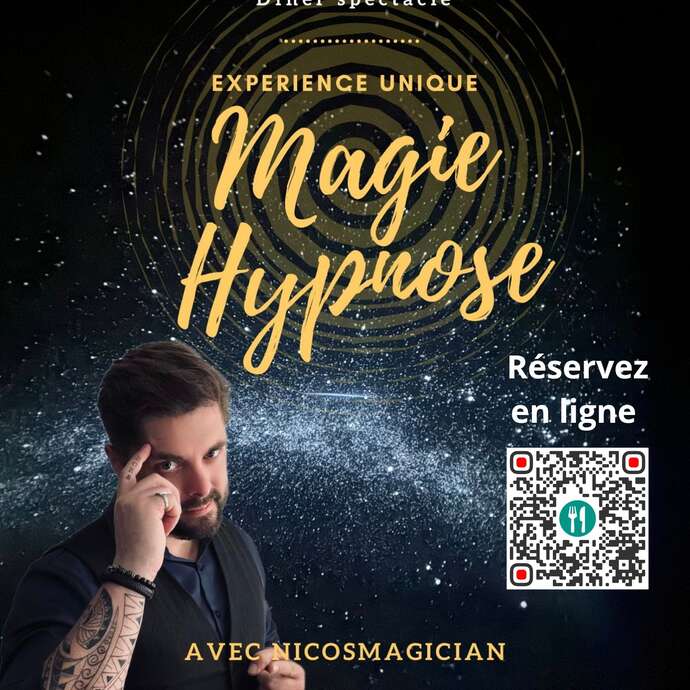 Dîner spectacle : Magie Hypnose
