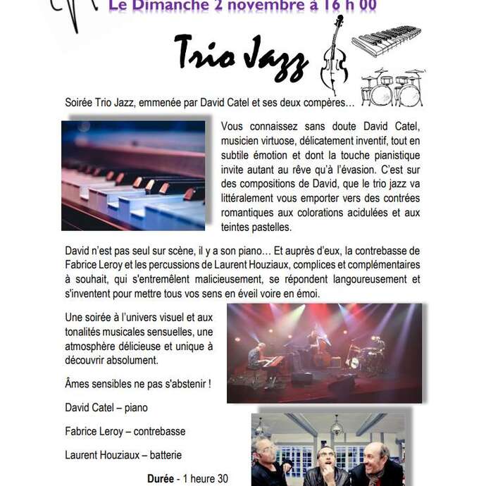 Soirée trio Jazz