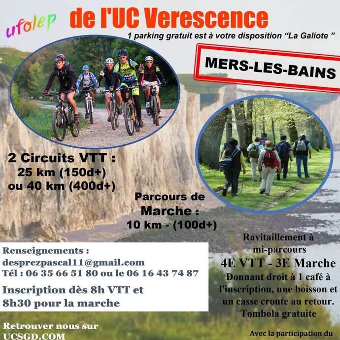 12ème Randonnée VTT et pédestre de l'UC Verescence
